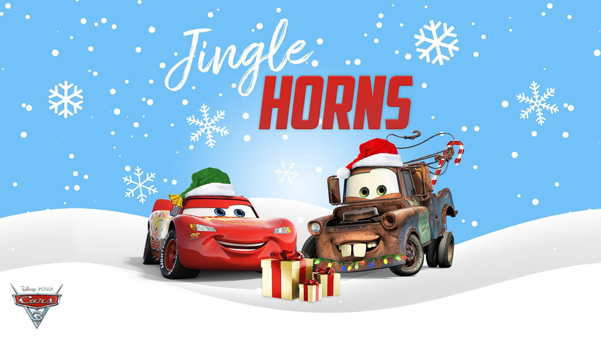 Exciting Holiday Fun With Disney Cars Characters Background