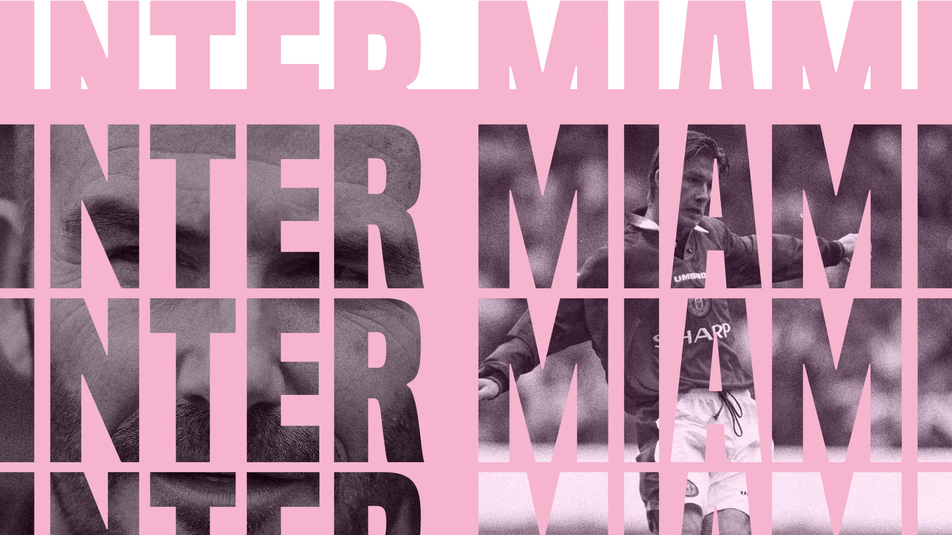 Exciting Inter Miami Fc Typography Art Background