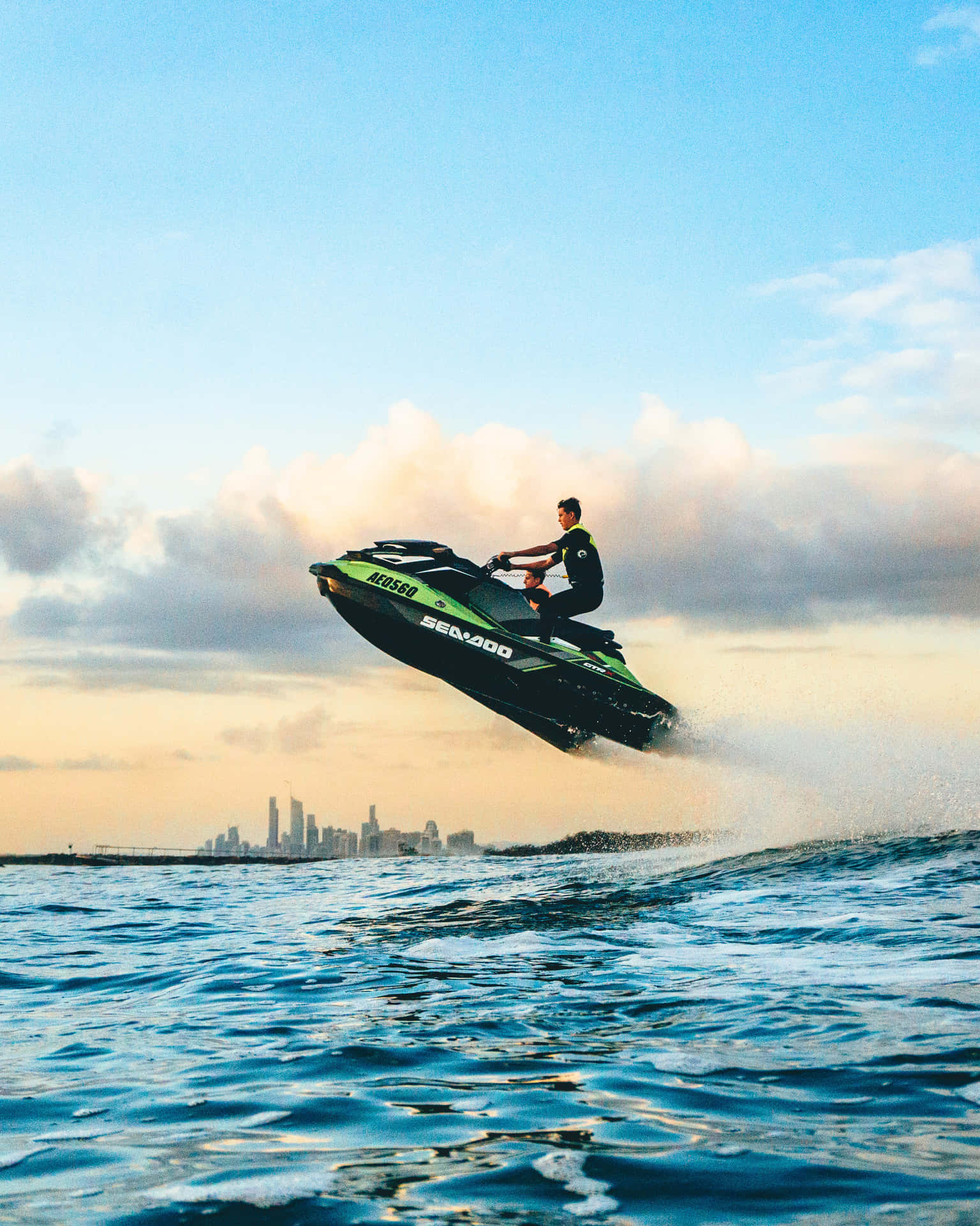 Exciting Jet Ski Adventure Background