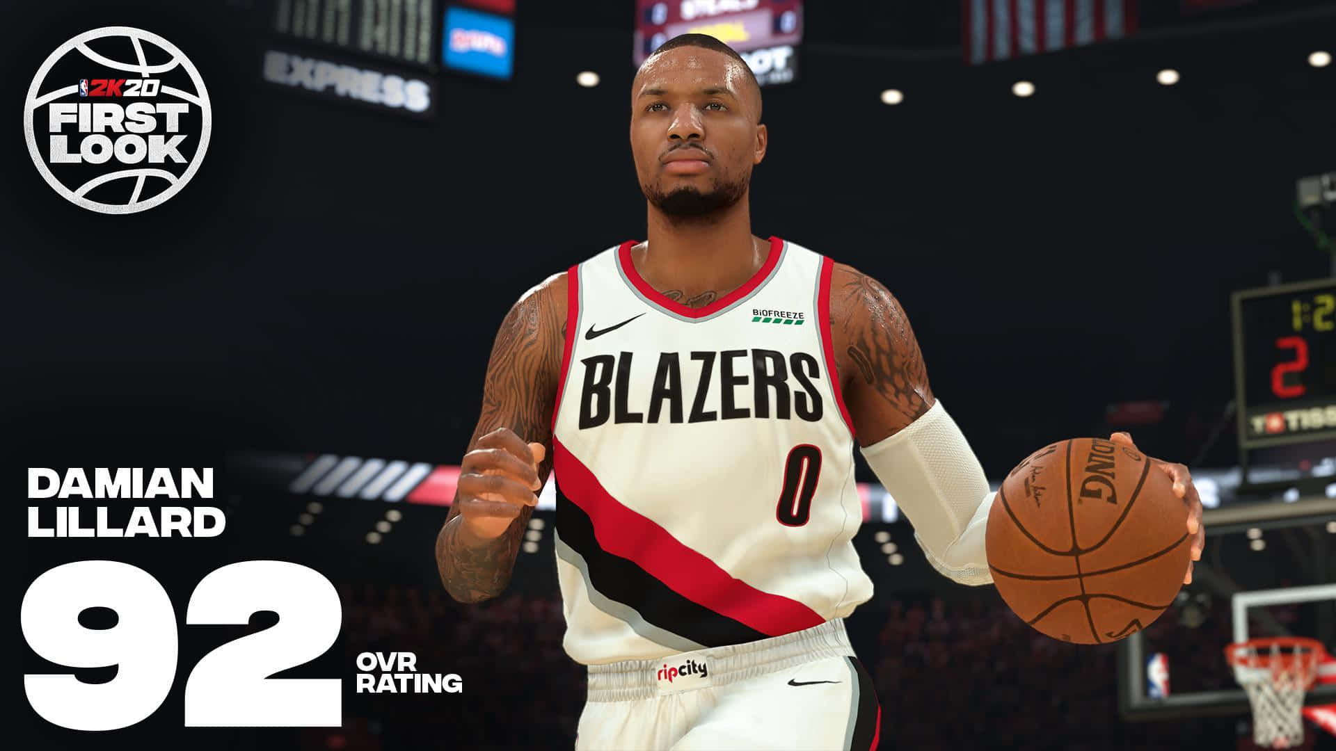 Exciting Nba 2k20 Gameplay Action Background