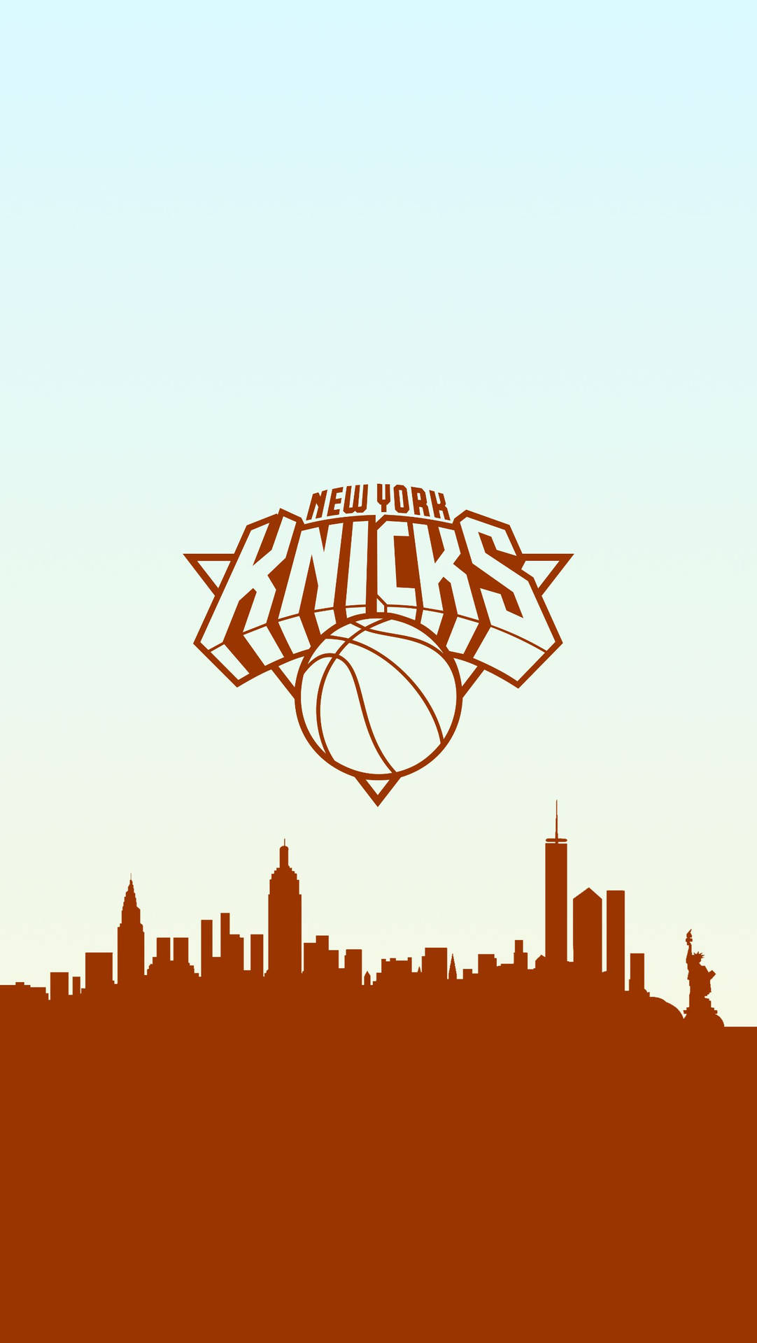 Exciting New York Knicks Two-tone Logo Background