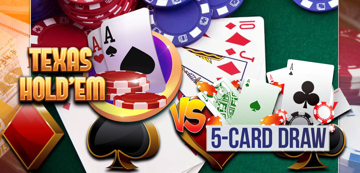 Exciting Online Five-card Draw Poker Game Background