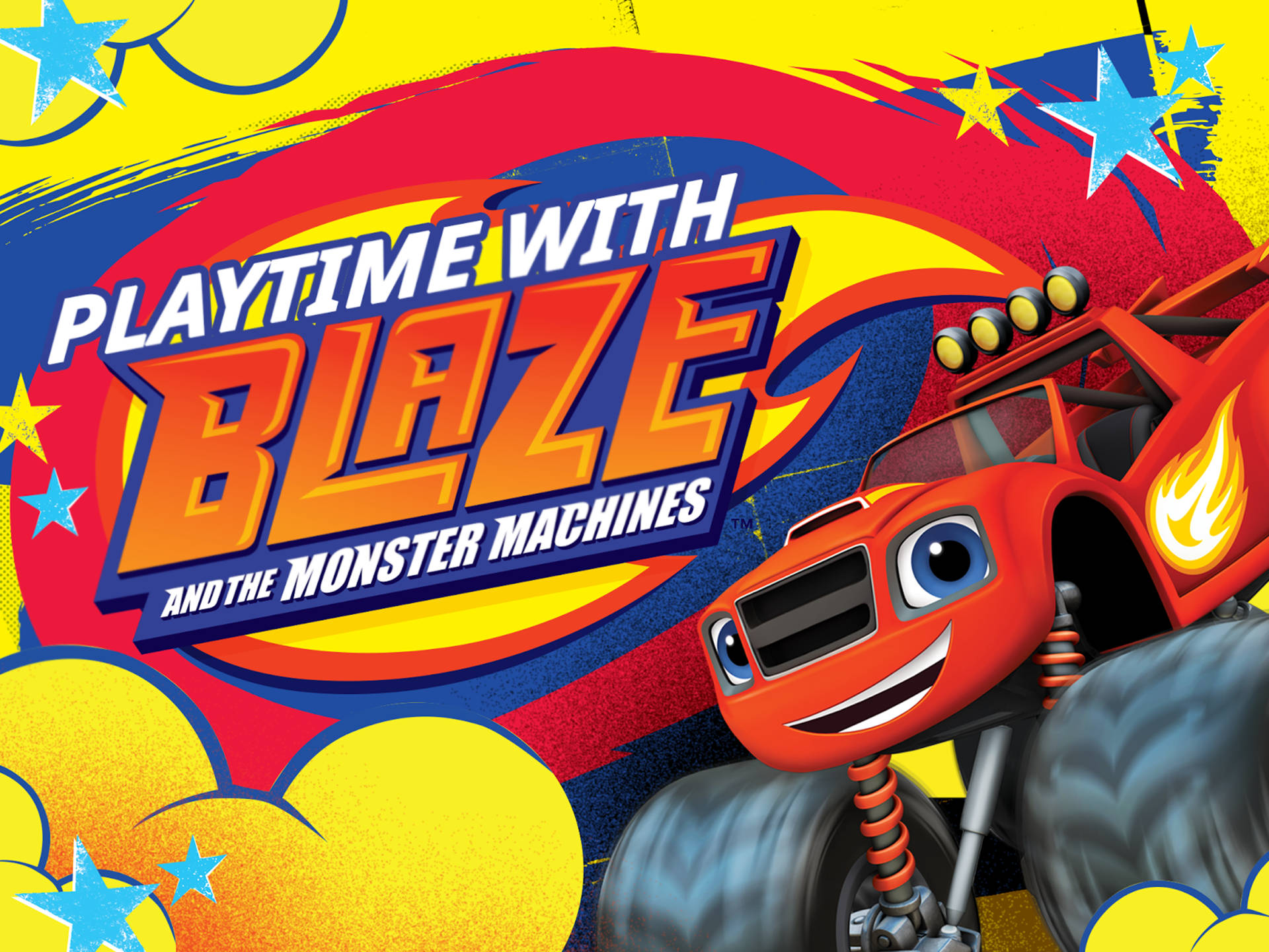 Exciting Playtime With Blaze And The Monster Machines Background