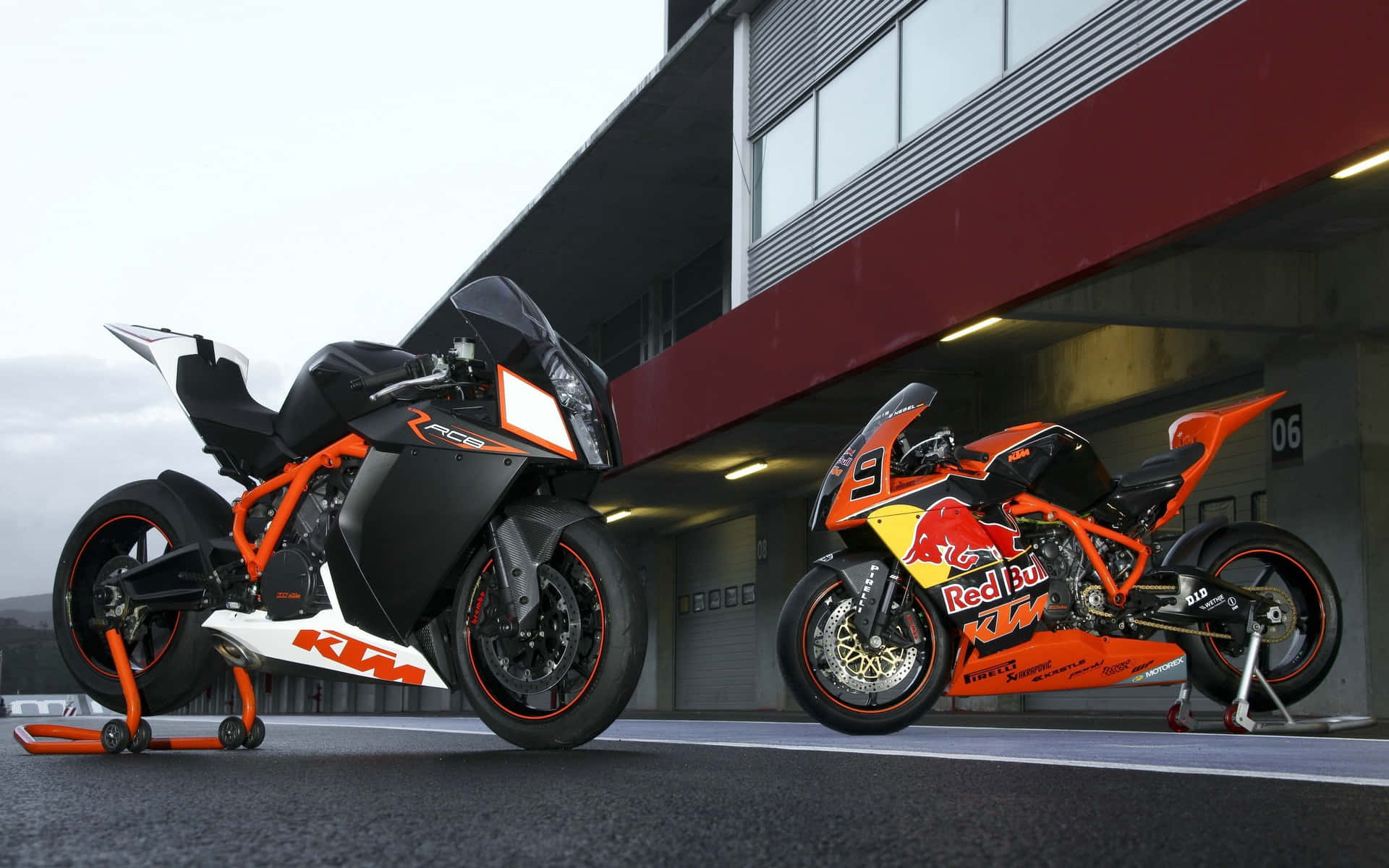 Exciting Ride With Ktm Motorcycle Background