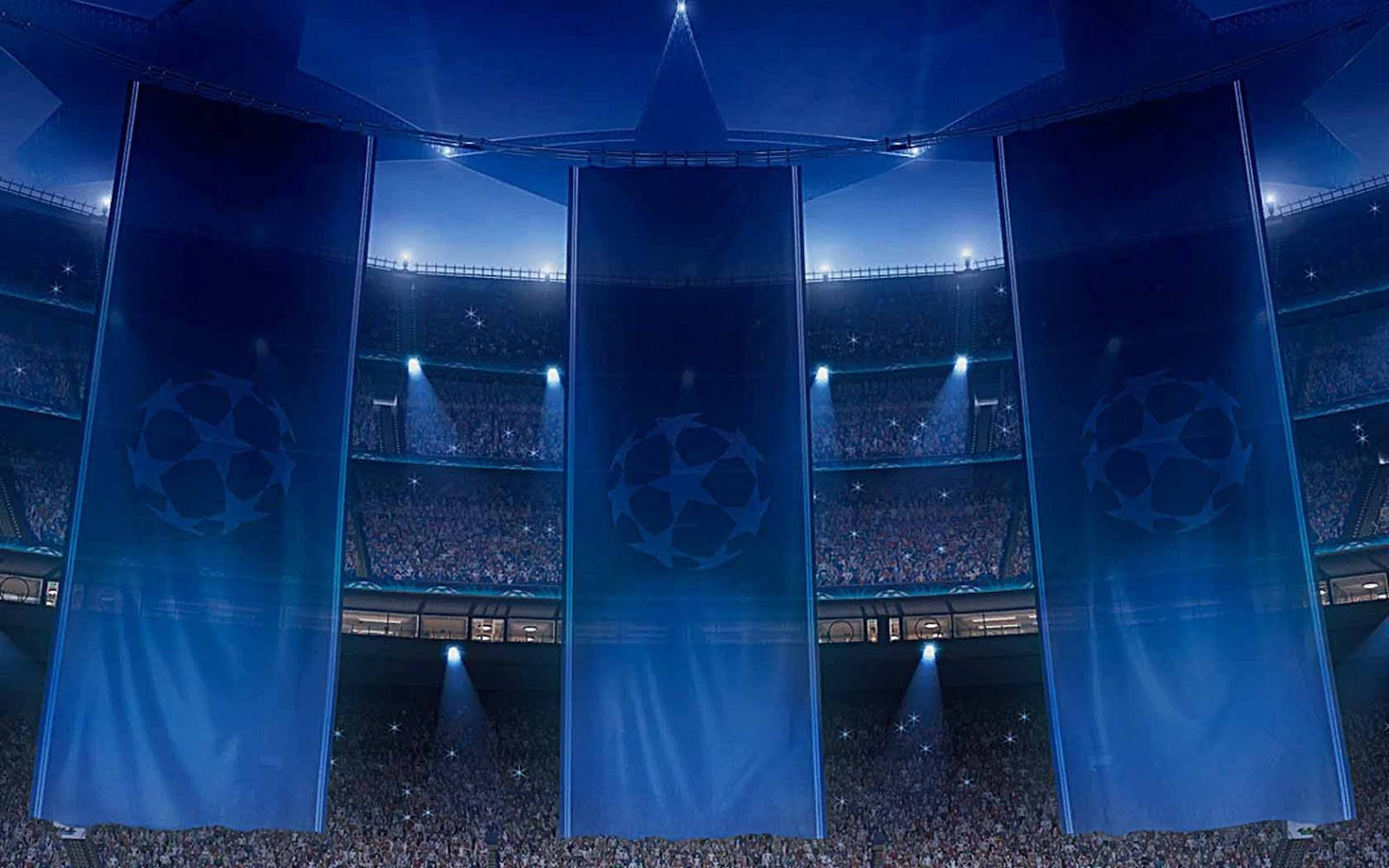 Exciting Uefa Champions League Match Background