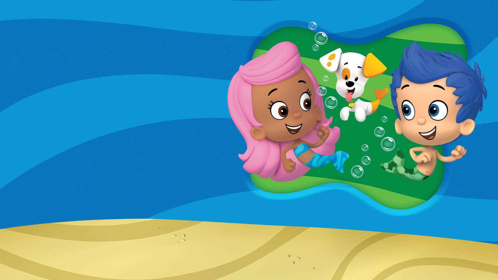 Exciting Underwater Adventure With The Bubble Guppies Gang Background