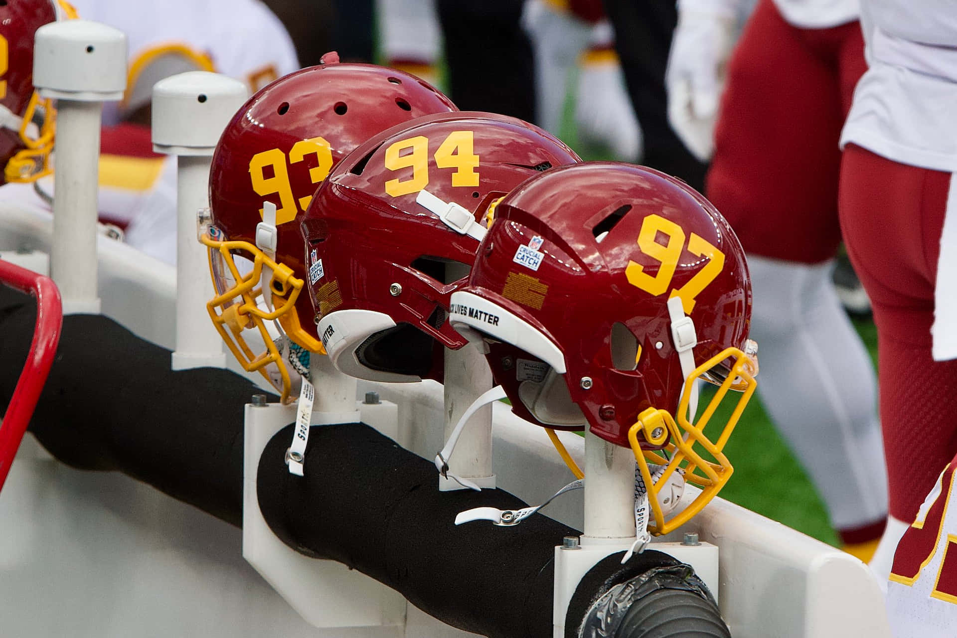 Exciting Washington Football Team In Action Background