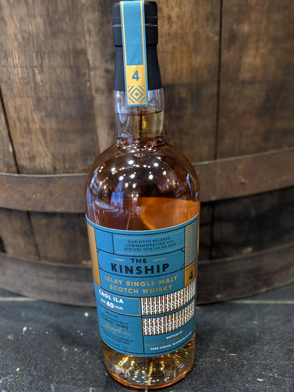 Exclusive 40-year-old Kinship Caol Ila Whisky Background