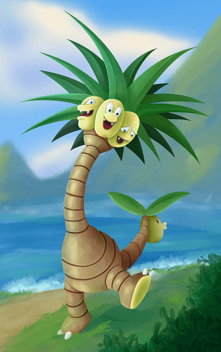 Exeggutor Walking By The Beach
