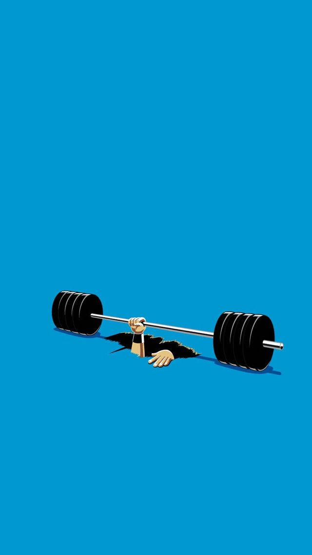 Exercise With Dumbbells Blue