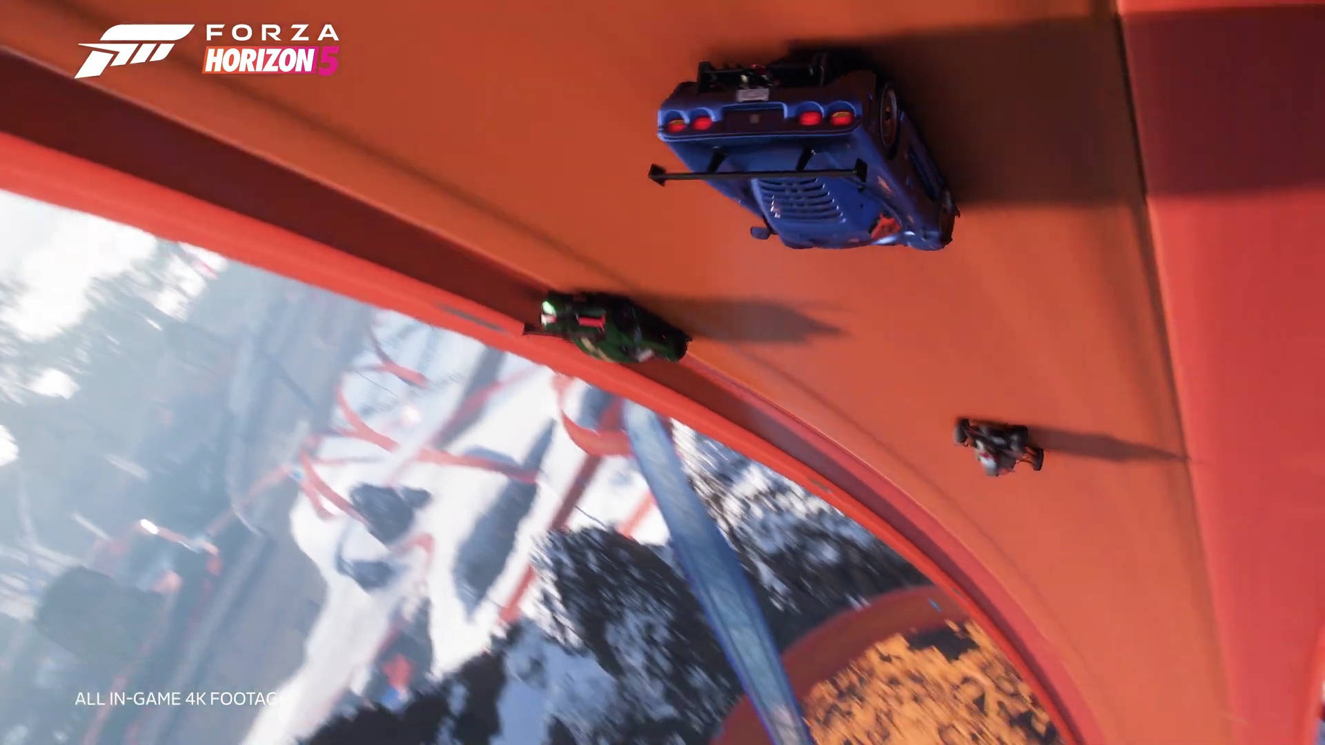 Exhilarating Race In Forza Horizon Background