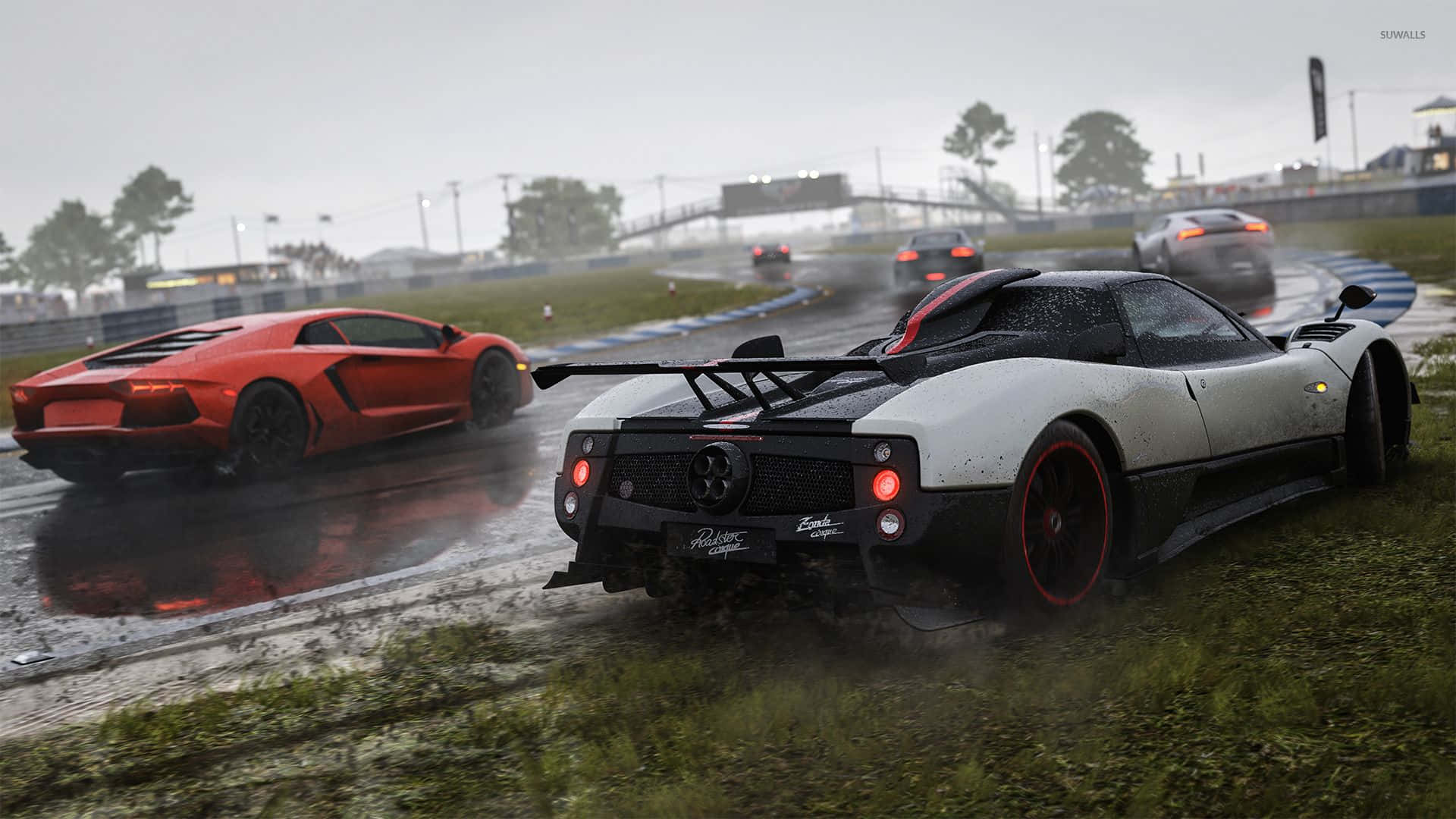 Exhilarating Race In Forza Motorsport Background