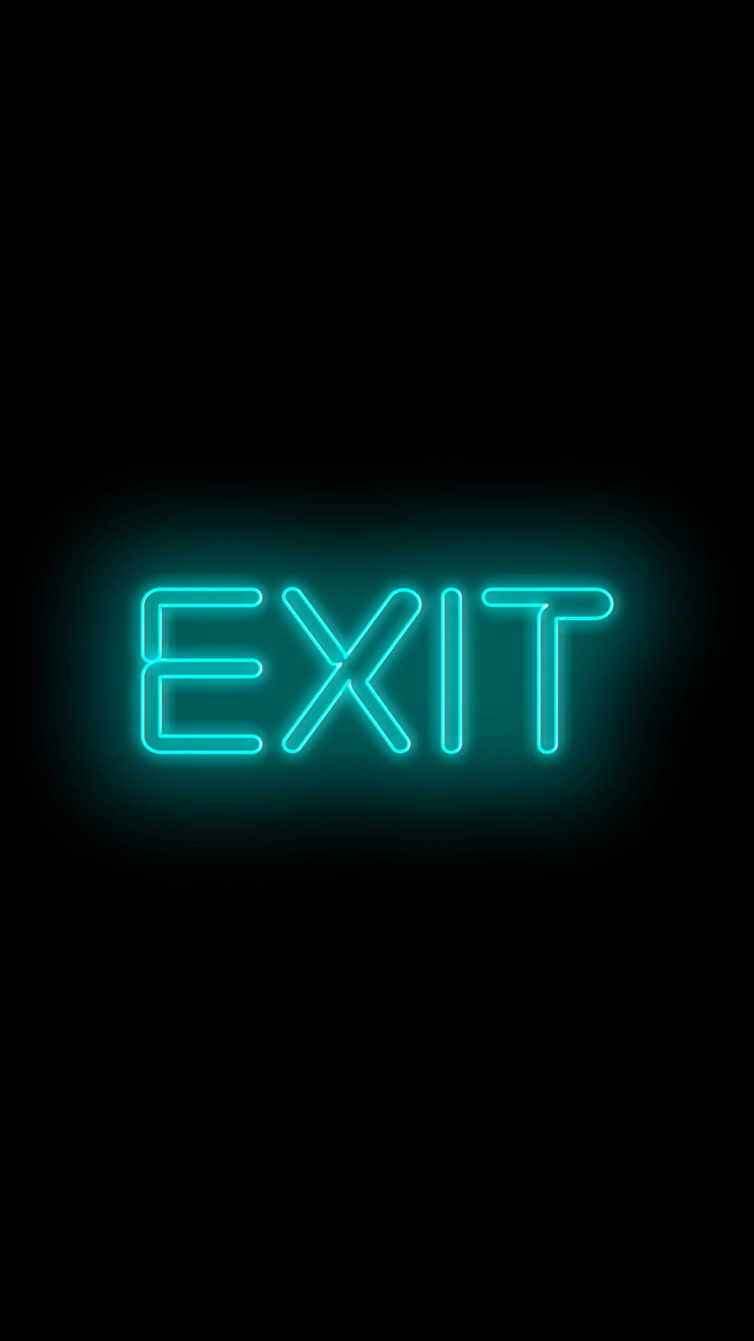 Exit Neon Aesthetic Iphone Background