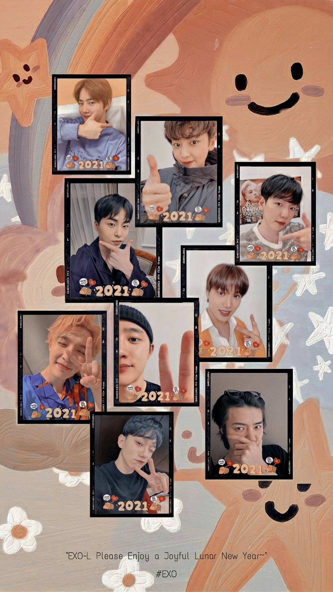 Exo Picture Collage Background
