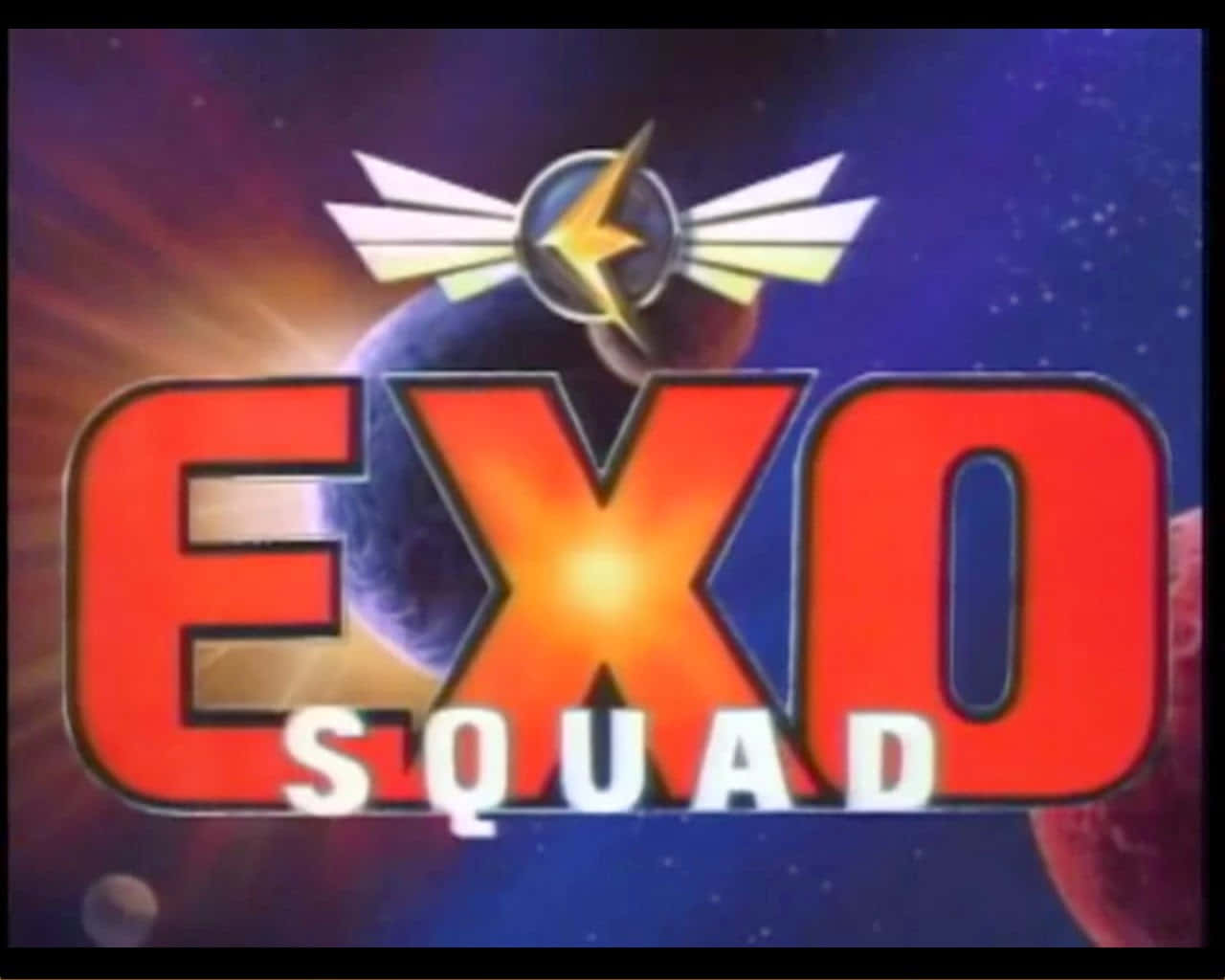 Exosquad Cartoon Title Frame Background