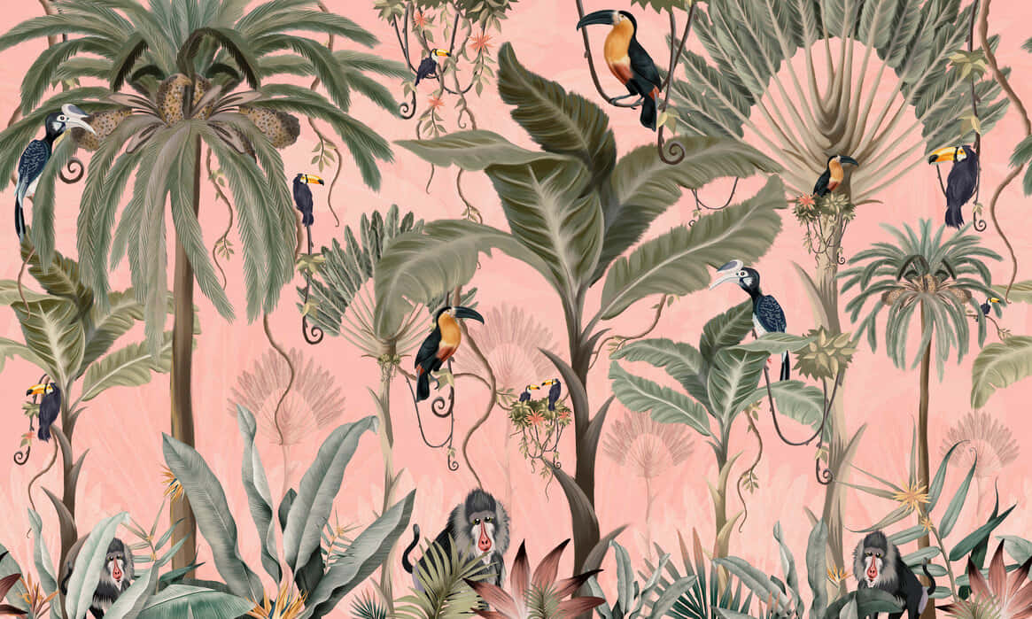 Exotic Palm Trees Art [wallpaper]