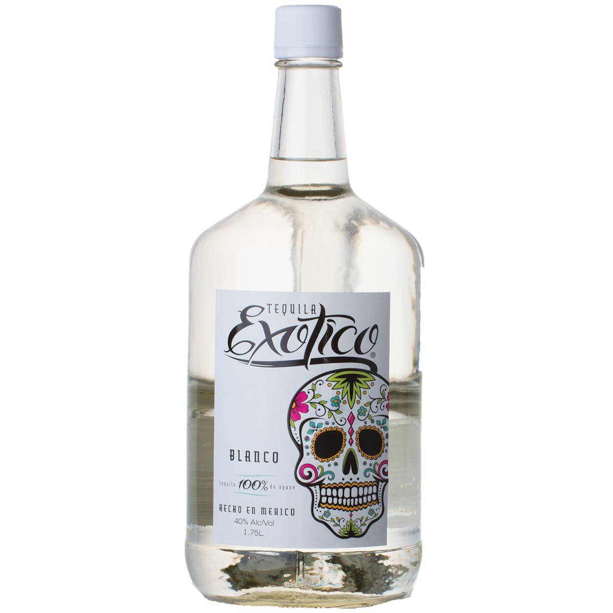 Exotico Blanco Tequila In A Sleek Bottle Background