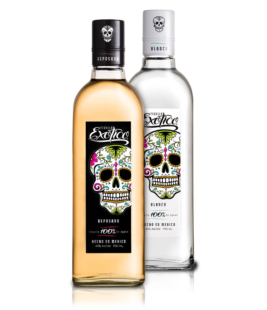 Exotico Tequila Flavors Background