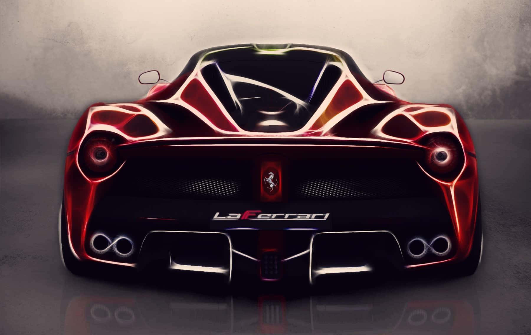Expensive Ferrari Artwork Background