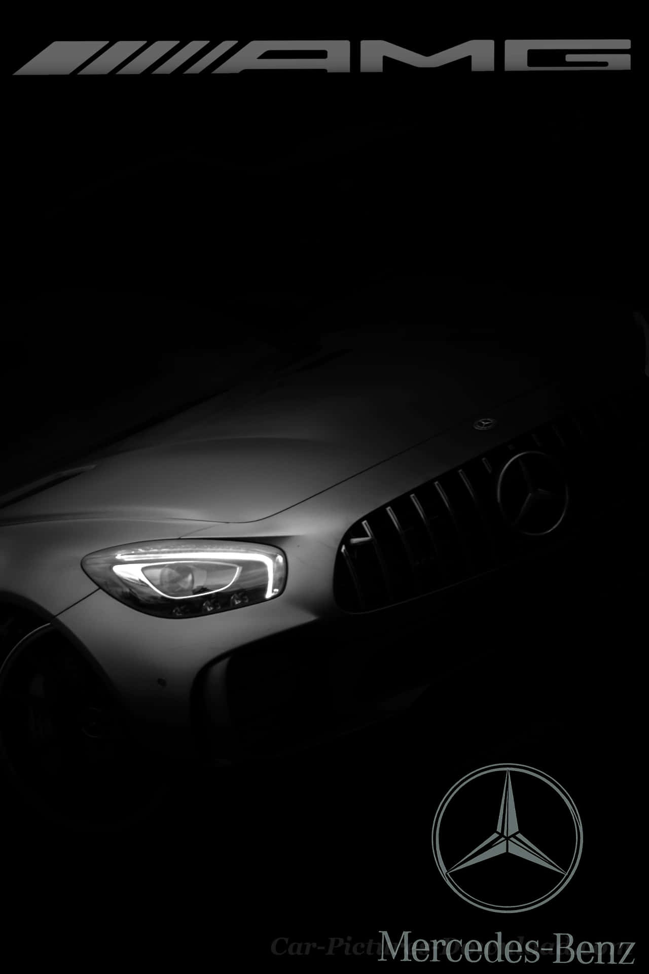 Expensive Mercedes Benz Vignette Background