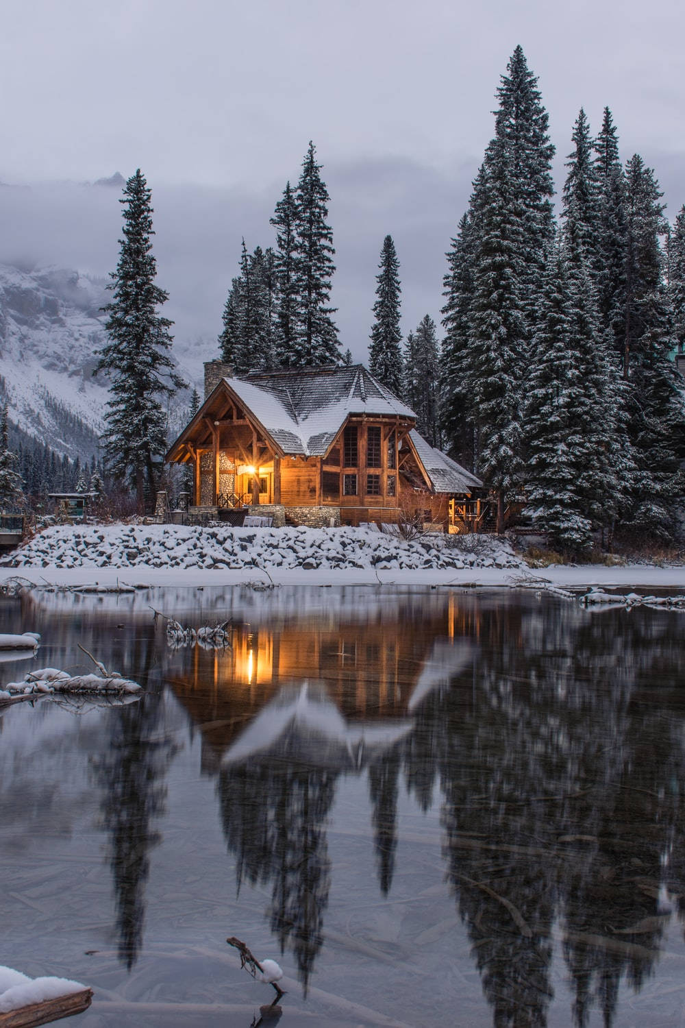 Expensive Old Aesthetic Christmas Cabin