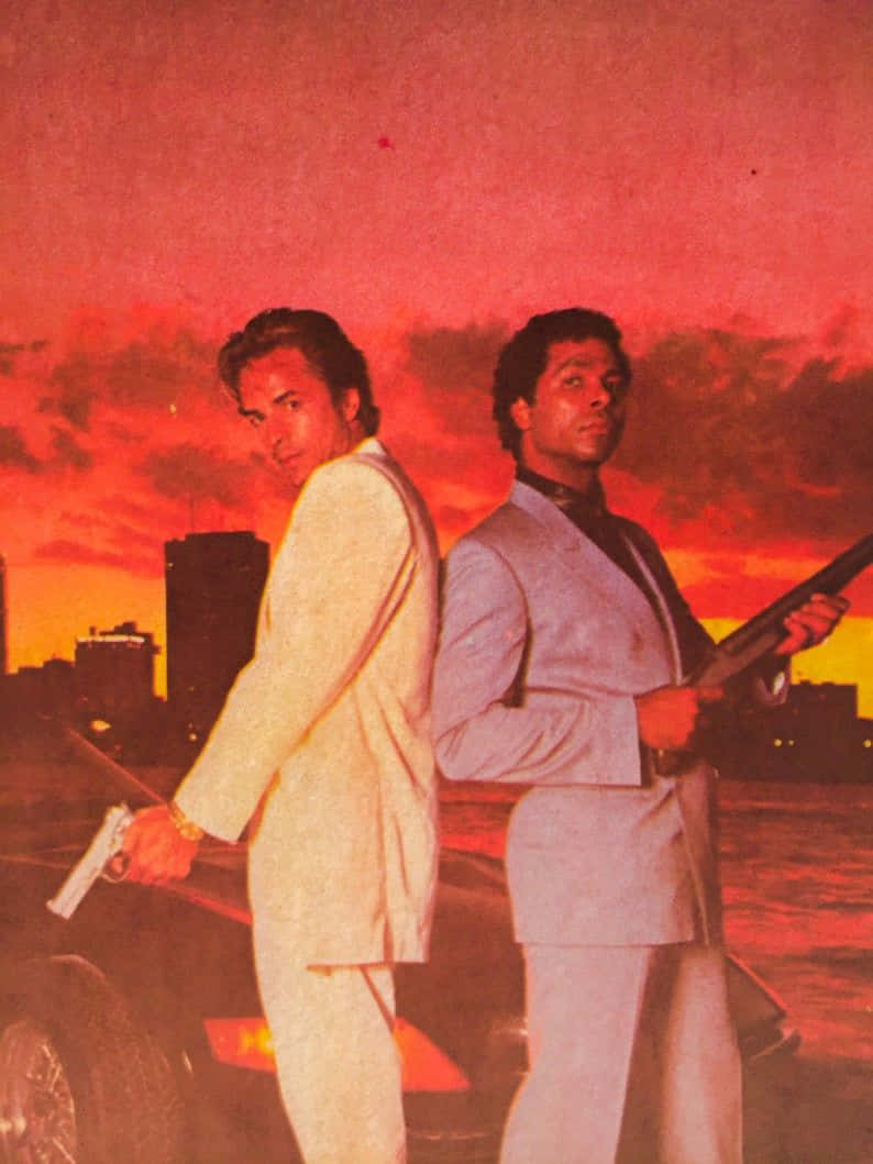 Experience A Blast From The Past With Retro Miami Background