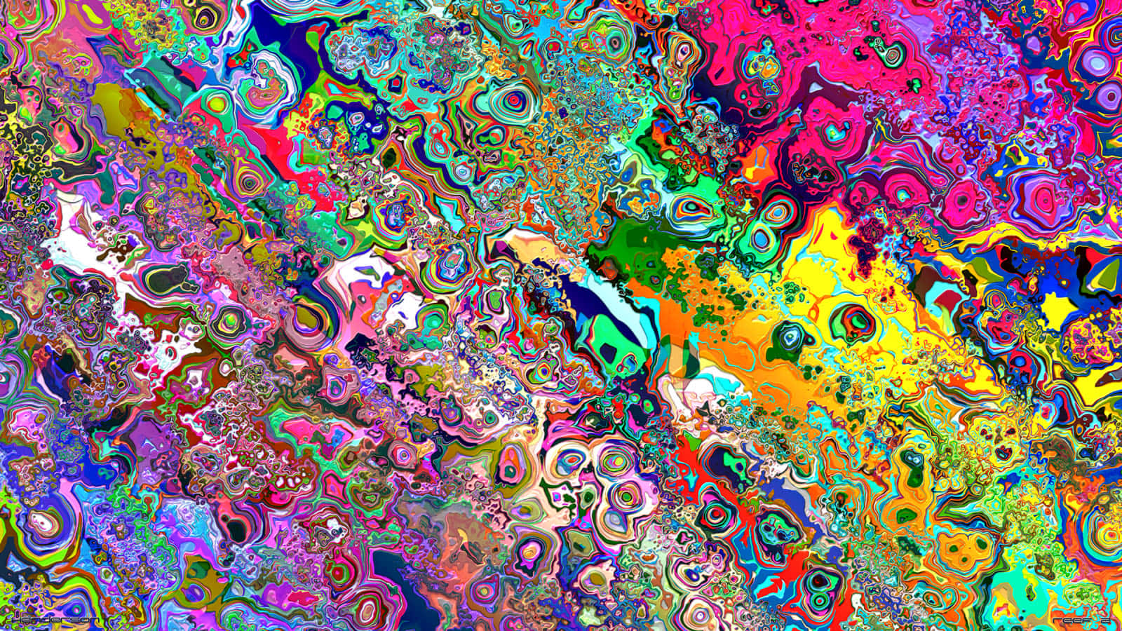 Experience A Kaleidoscope Of Colors With This Vibrant And Psychedelic Picture. Background