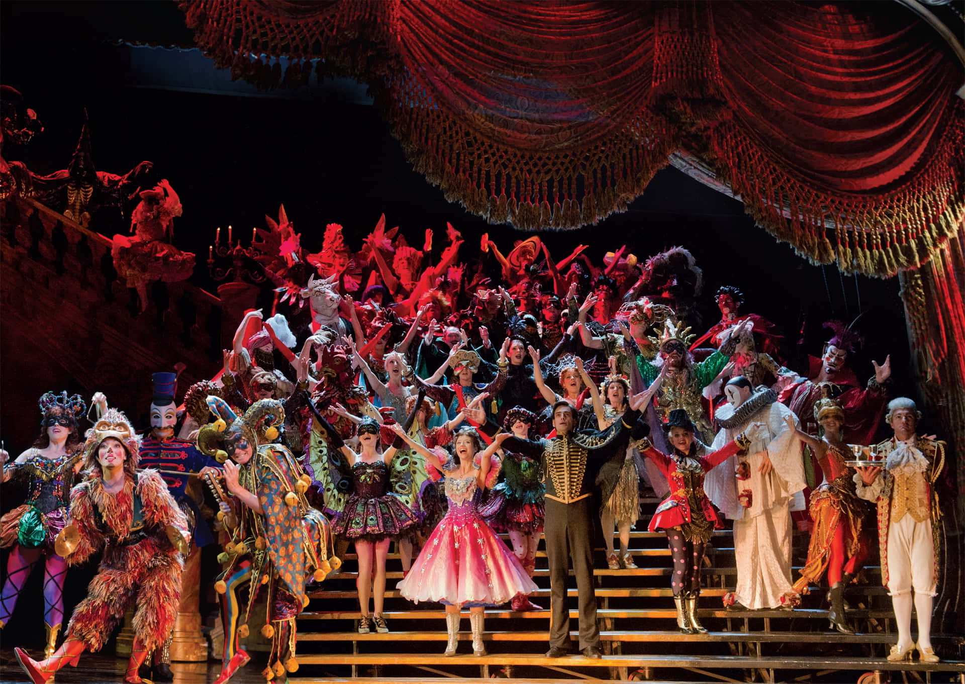 Experience A Powerful Performance At The Theatre Background