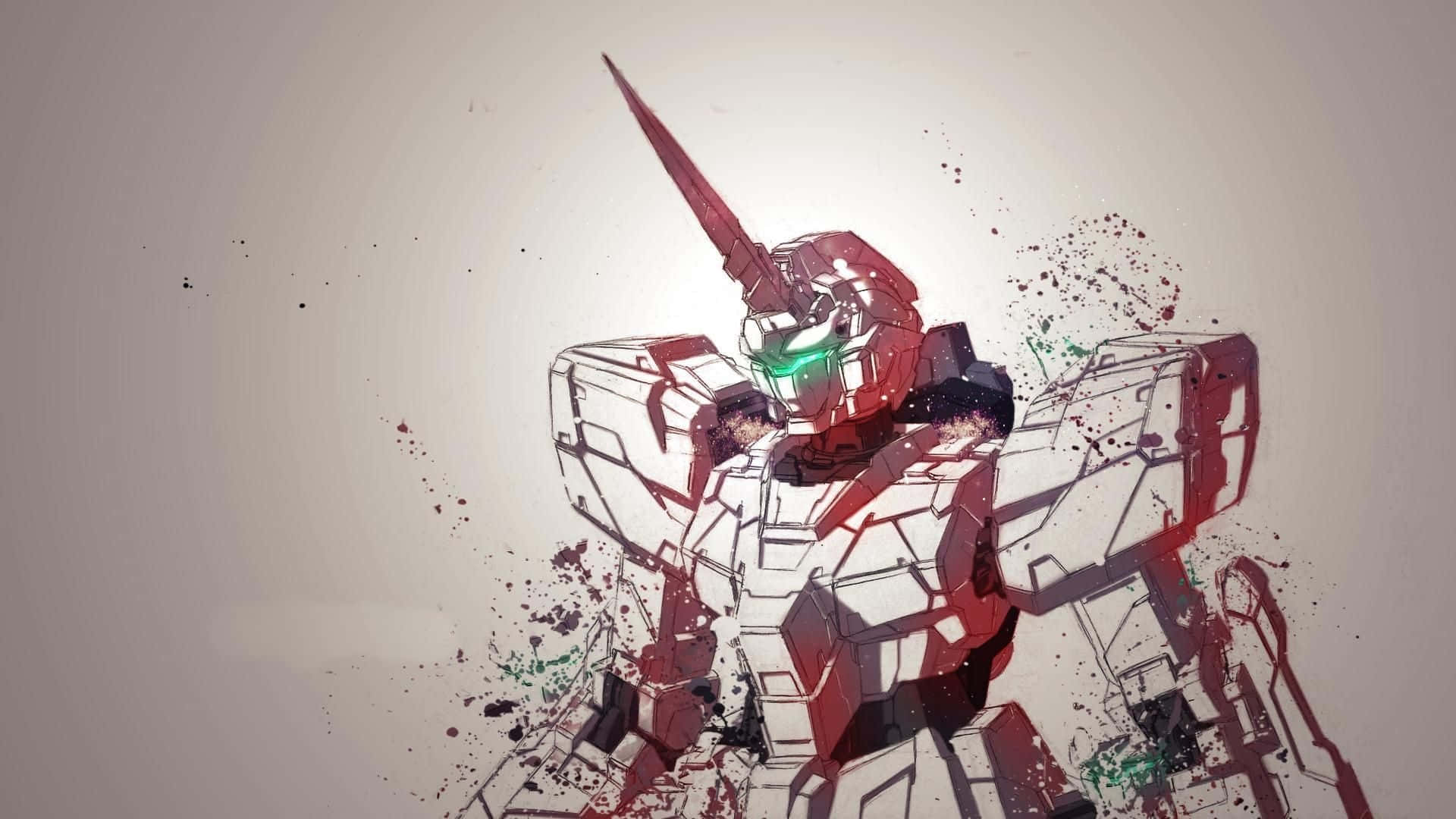 Experience A Thrilling Sci-fi Adventure With The Power Of Gundam Unicorn Background