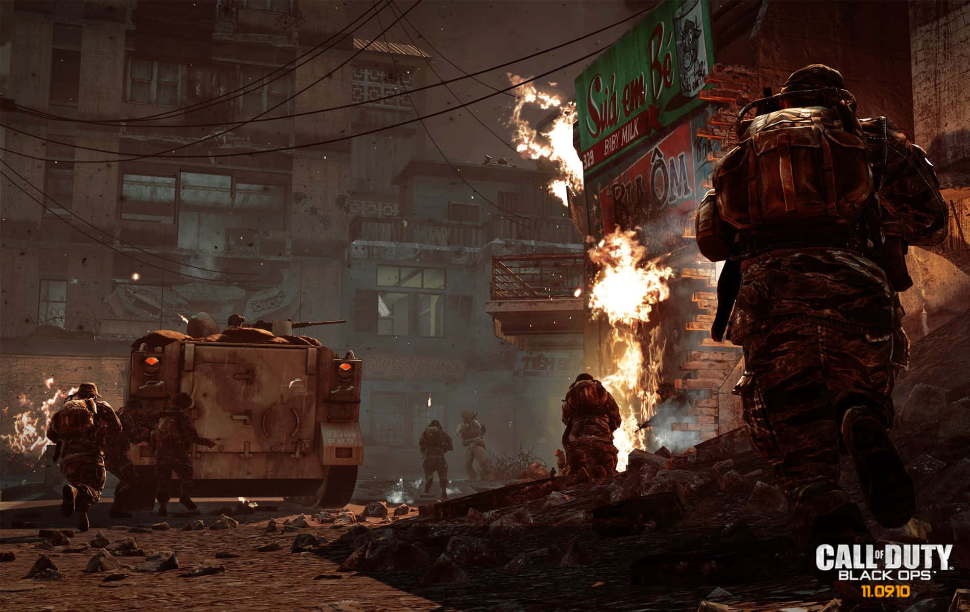 Experience An Epic First Person Shooter In Call Of Duty Black Ops Background