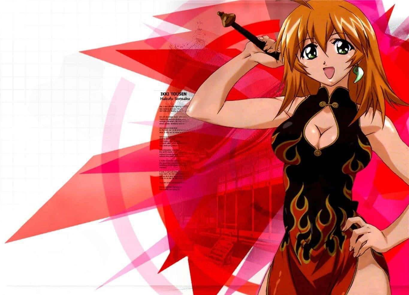 Experience Anime-action With Ikki Tousen Background