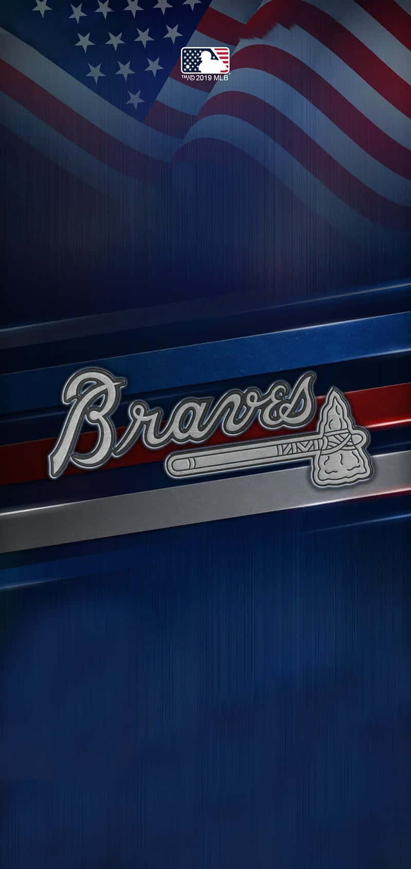 Experience Atlanta Braves Baseball With The Iphone Background
