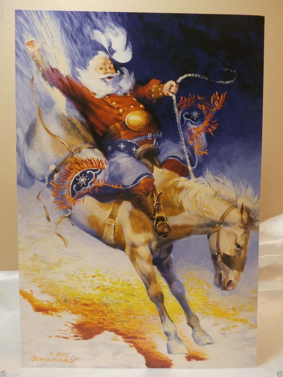 'experience Cowboy Christmas This Year!' Background