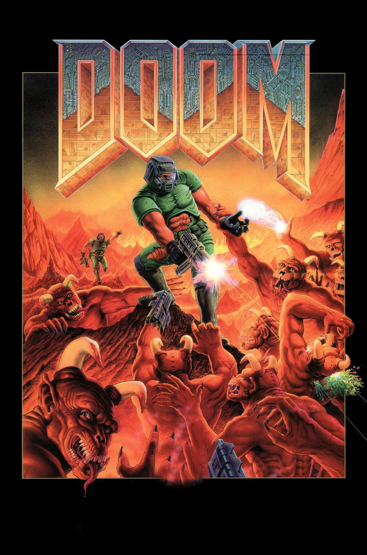 Experience Doom On Your Iphone Background