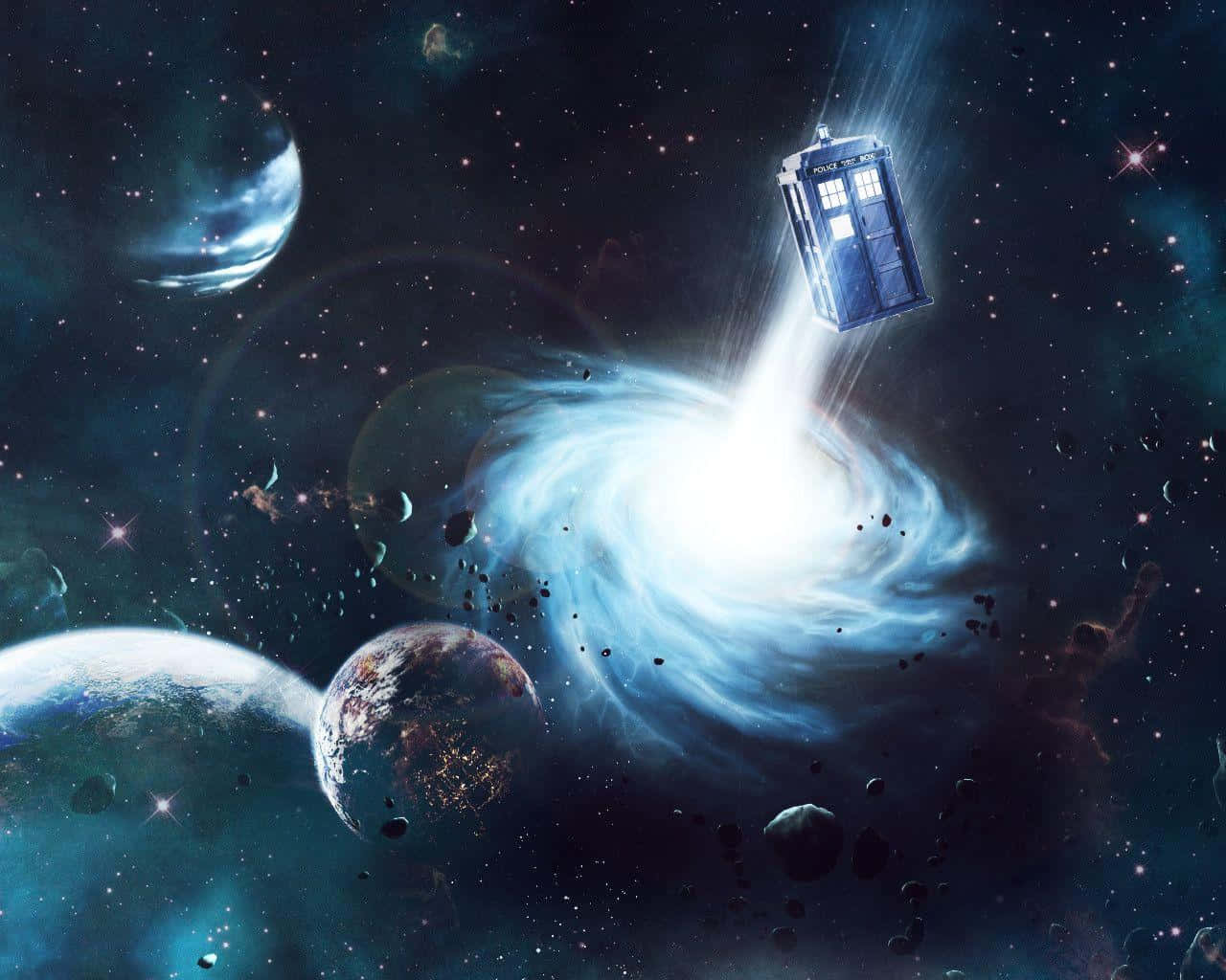 Experience Greatness With The Iconic Tardis Background