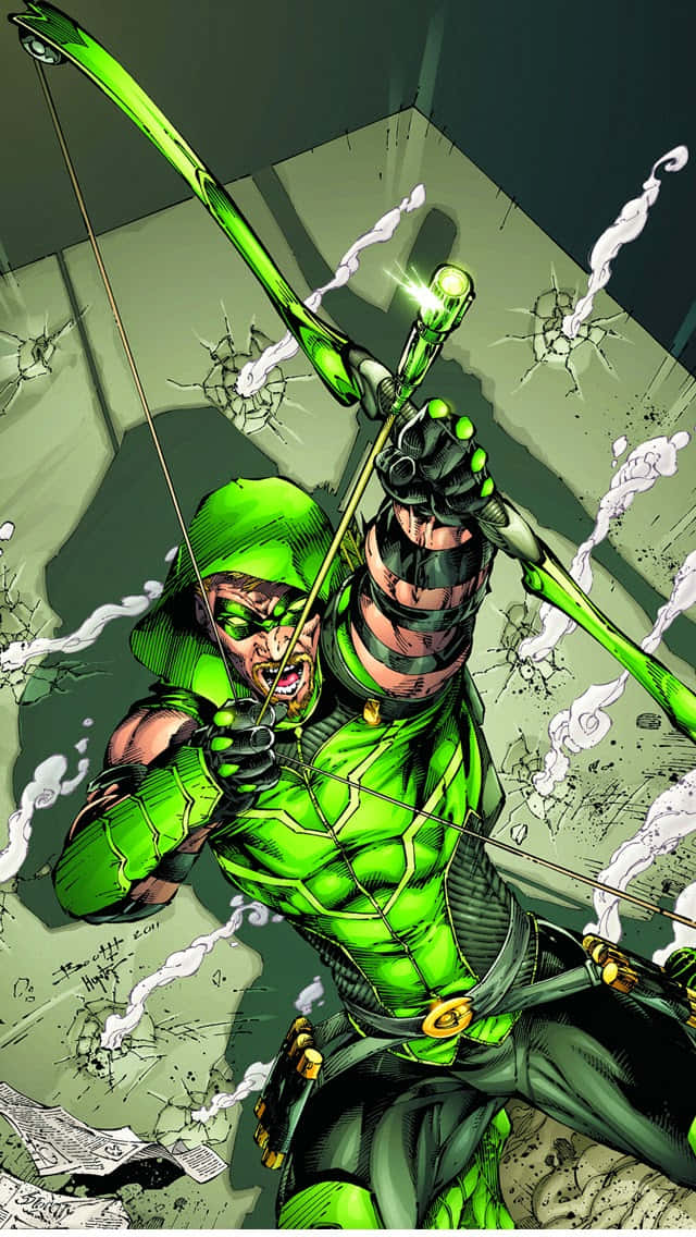 Experience Green Power With The Latest Green Arrow- Branded Iphone