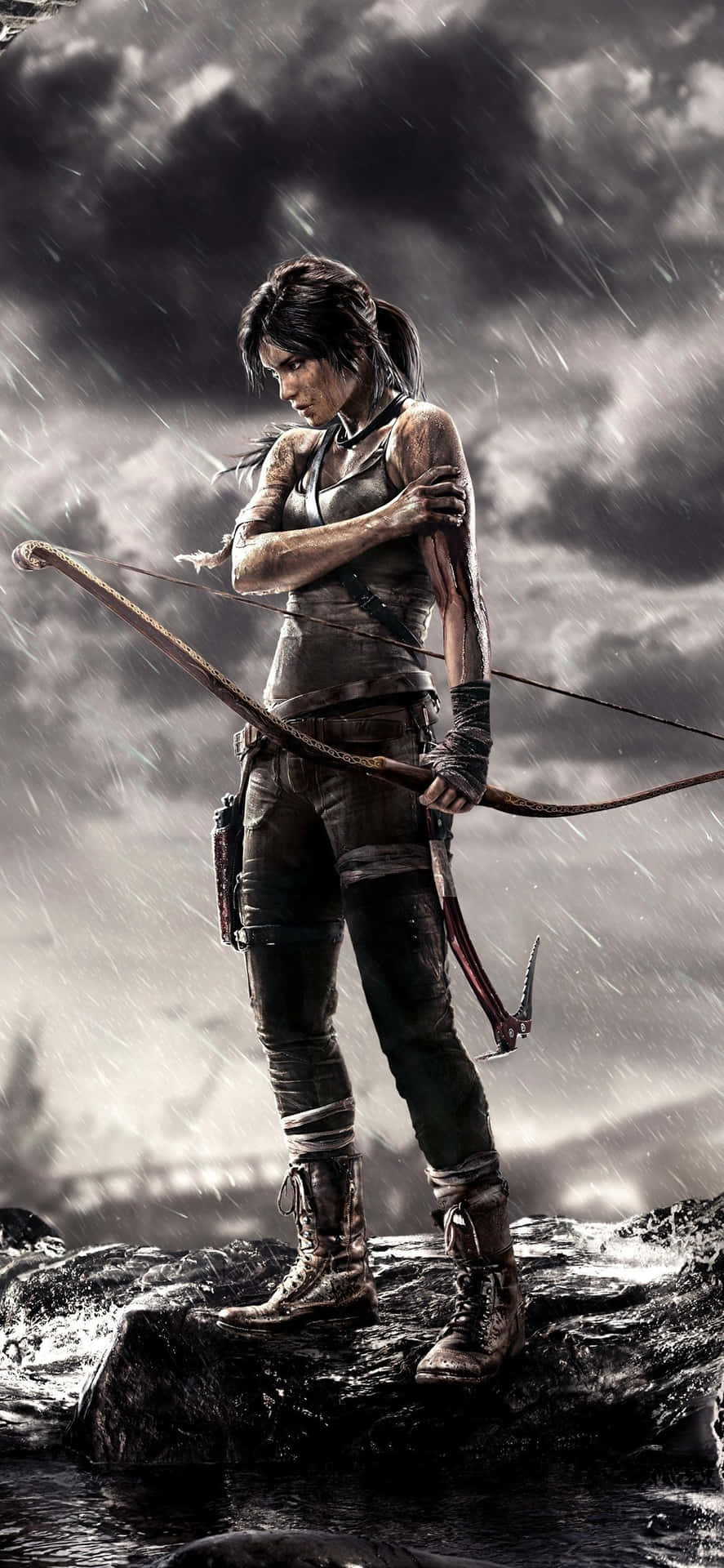 Experience Lara Croft's Tomb Raiding In Hd With The Iphone 5s Background