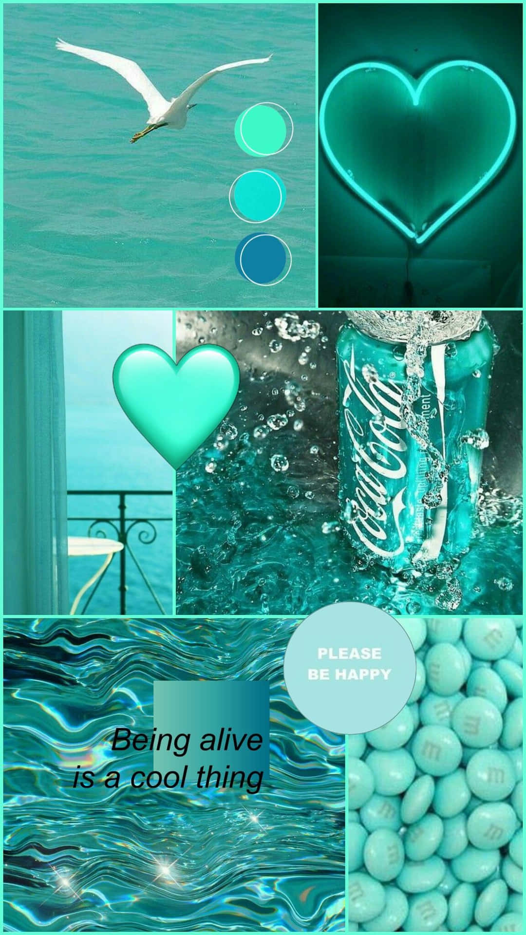 Experience Life In Beautiful Turquoise Background