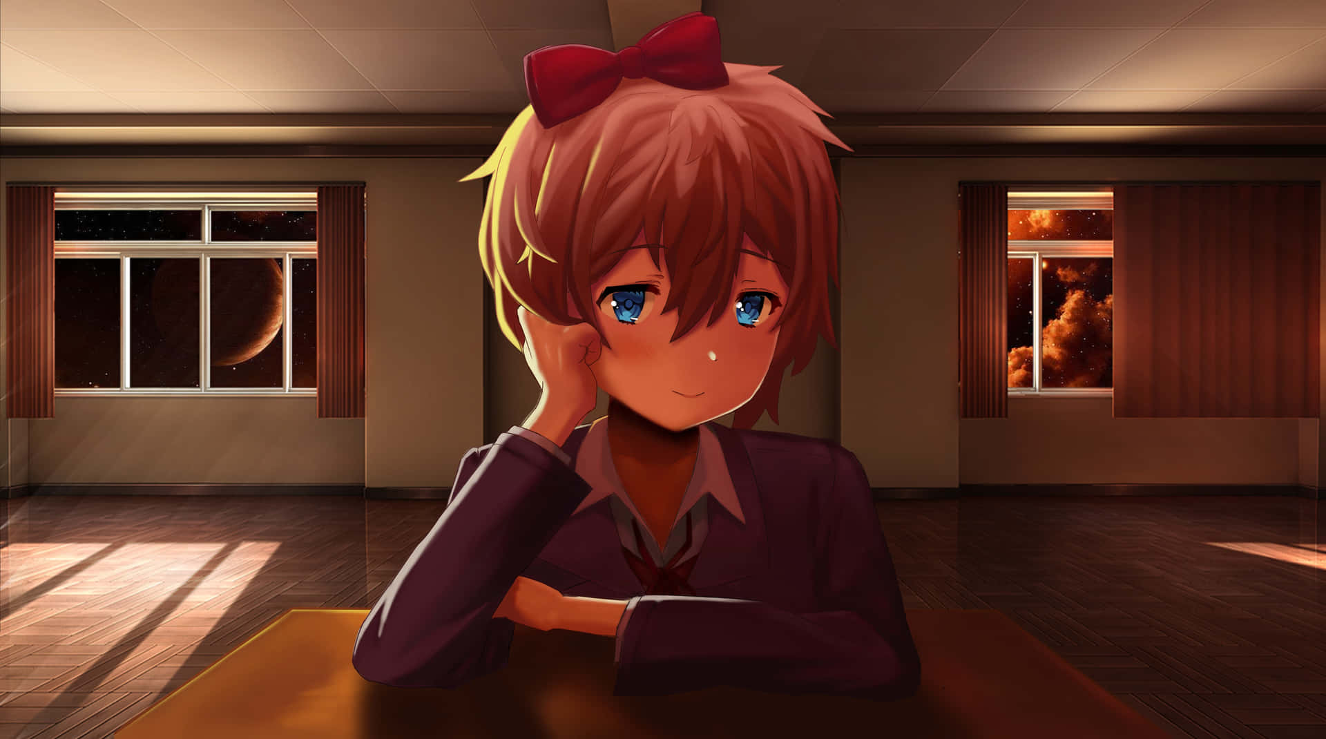 Experience Love And Adventure With Doki Doki! Background