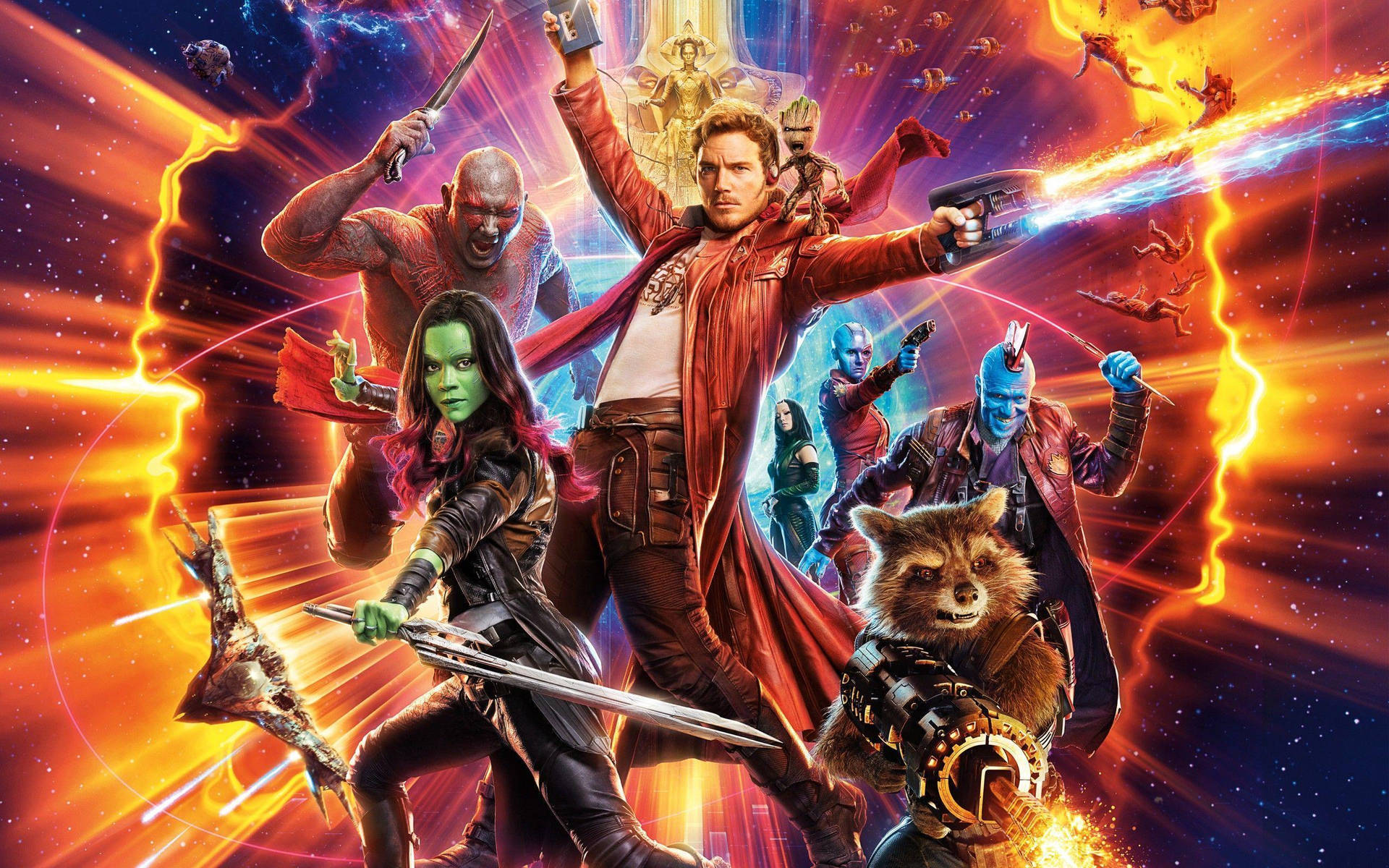 Experience Marvel's Guardians Of The Galaxy In 4k Background