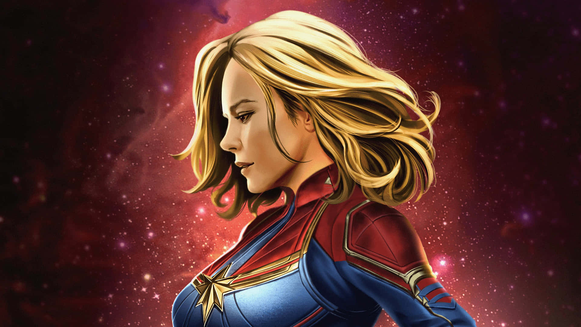 Experience New Journeys With Captain Marvel Using The Ultimate In Ipad Technology Background