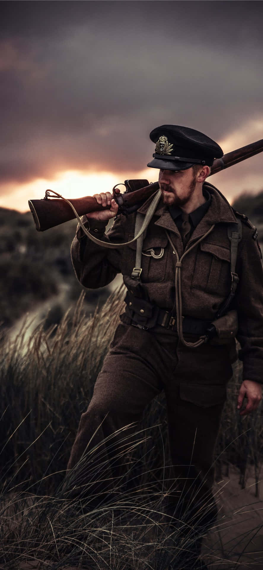 Experience Power And Strength With The Ww2 Iphone Background