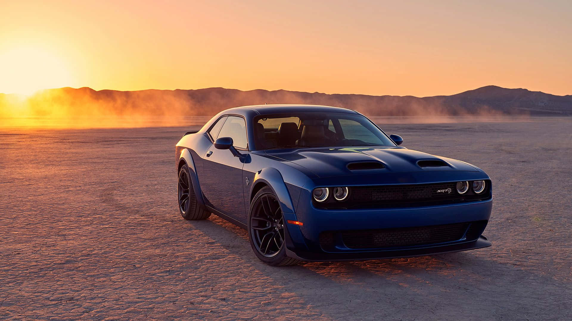 Experience Pure Power With The Dodge Challenger Srt Hellcat Background