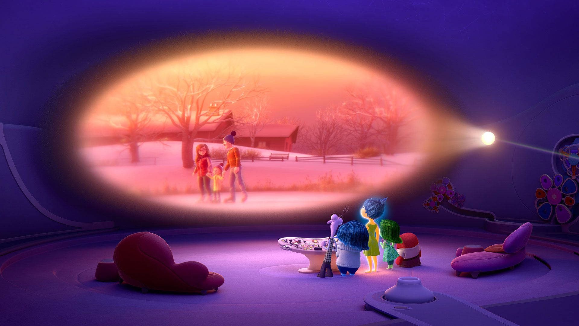 Experience Riley's Memories In Pixar's Inside Out Background
