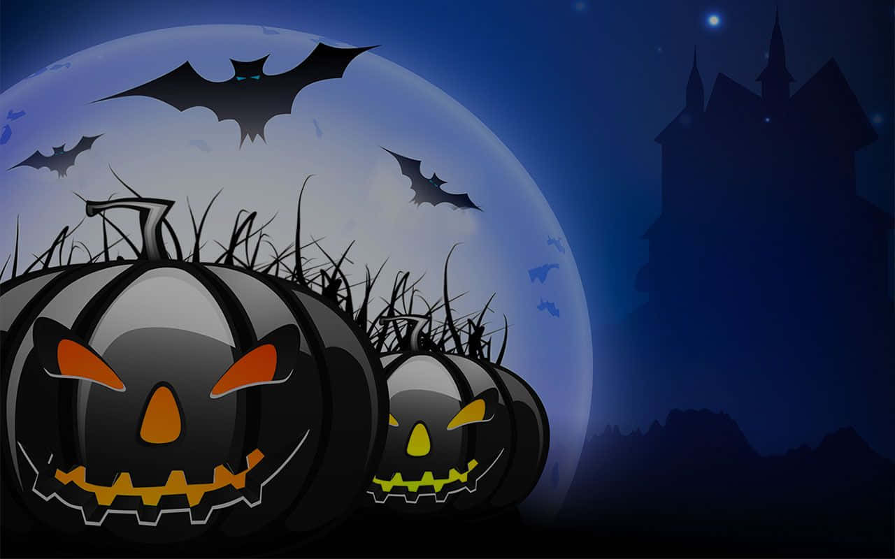 Experience Some Magical Animated Halloween Scenes Background