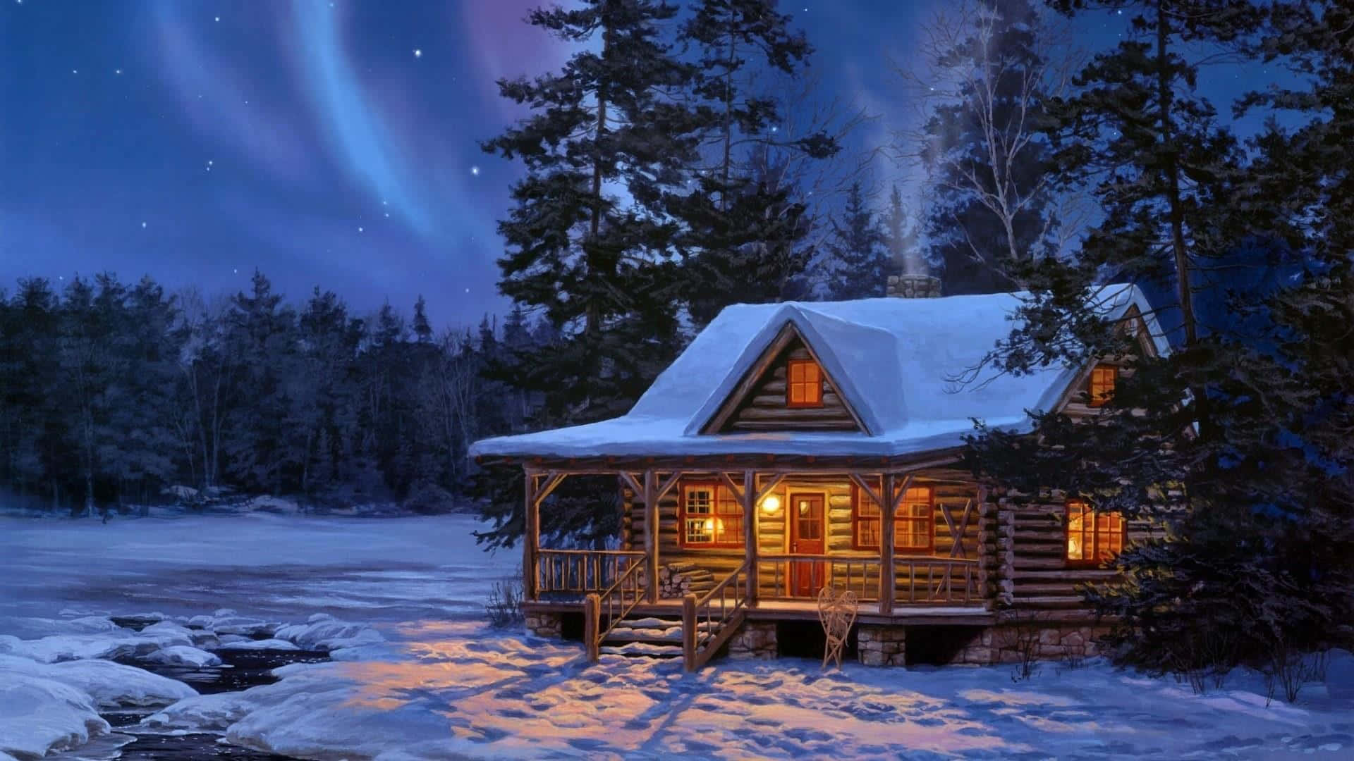 Experience The Beauty Of Old Winter Background