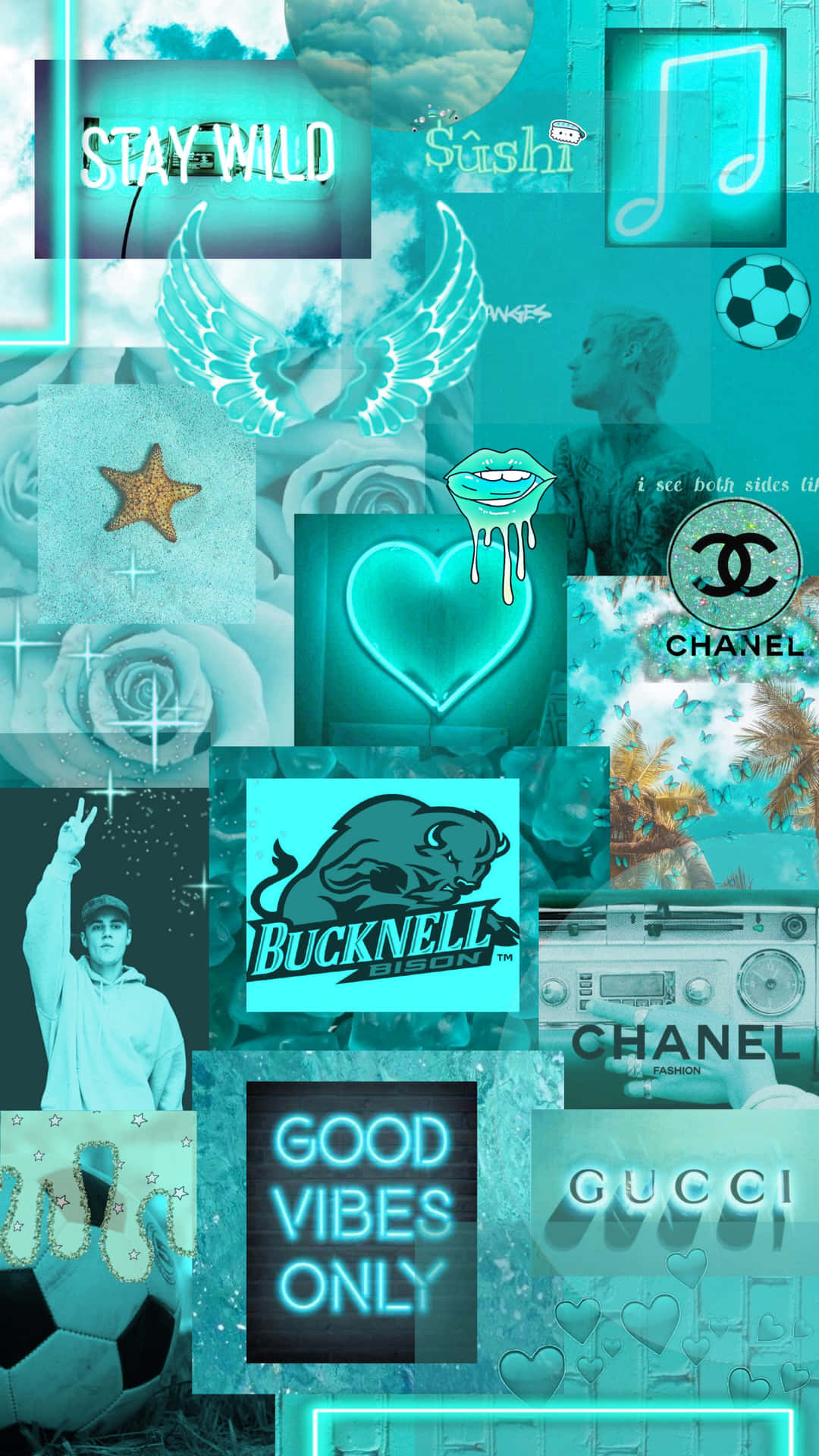 Experience The Calming Serenity Of Turquoise Background