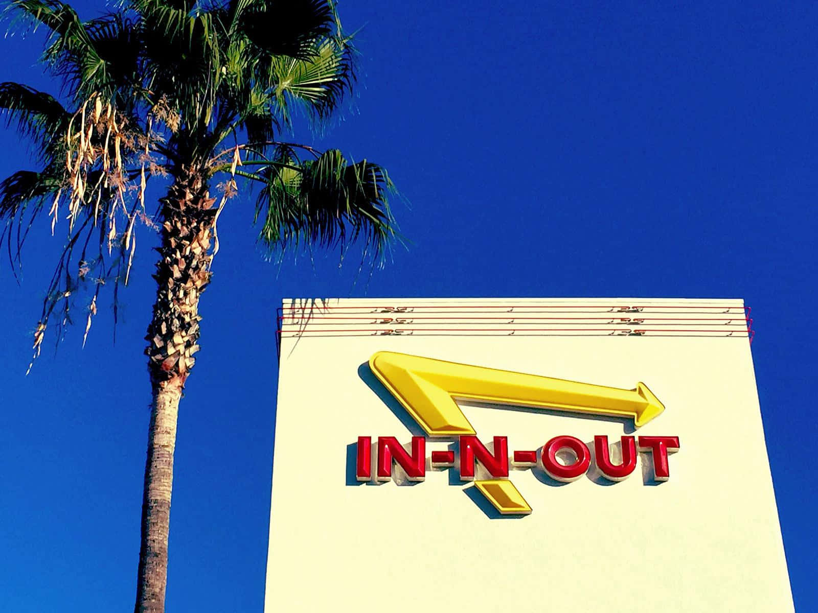 Experience The Classic Taste Of In N Out's Burgers And Shakes Background