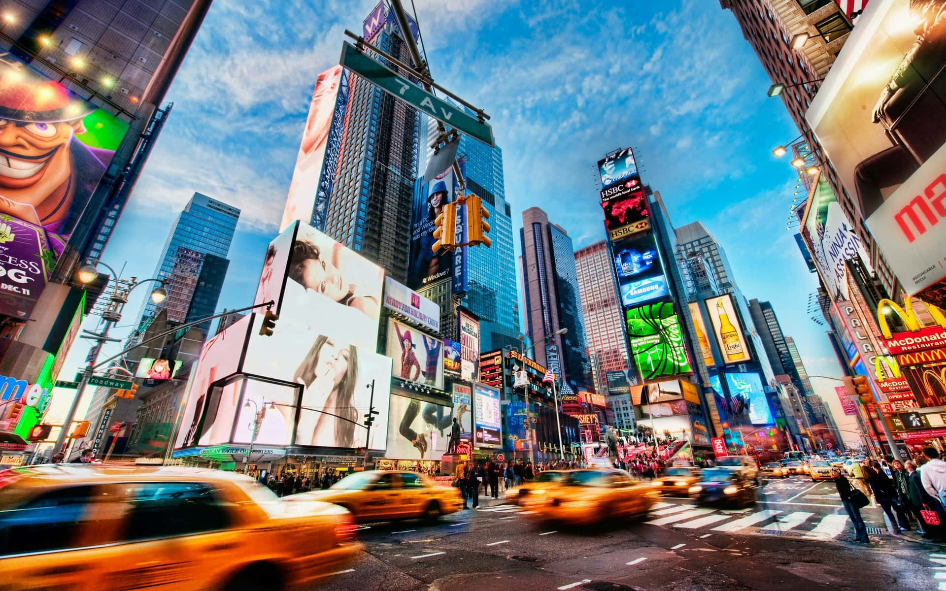 Experience The Colorful Wonders Of New York Art Background