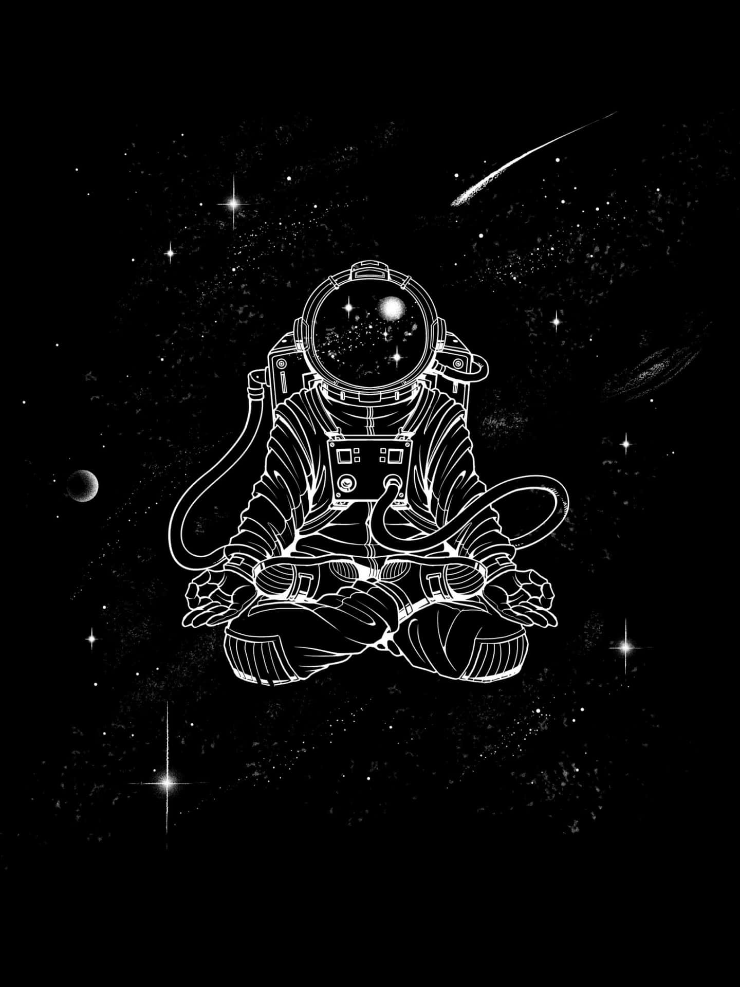 Experience The Endless Beauty Of The Cosmos With Black Space. Background